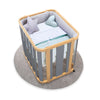 Oval crib 55x70 cm wooden/grey · Crea Plus Uno C354-M5058