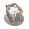 Oval crib 55x70 cm wooden/grey · Crea Plus Uno C354-M5058