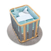 Oval crib 55x70 cm wooden/grey · Crea Plus Uno C354-M5058