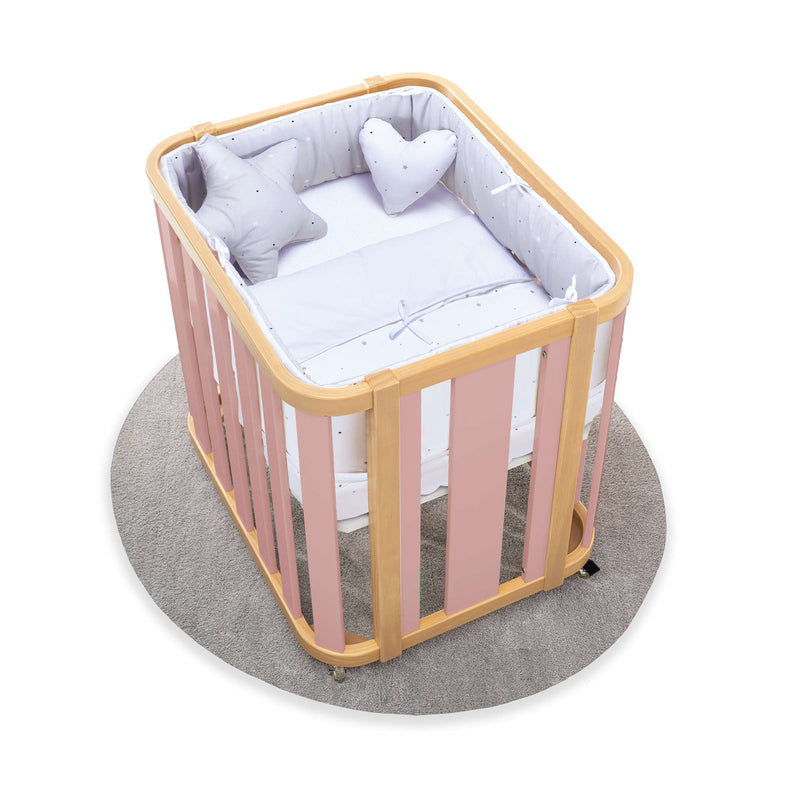 Oval crib 55x70 cm wooden/rose · Crea Plus Uno C354-M5059