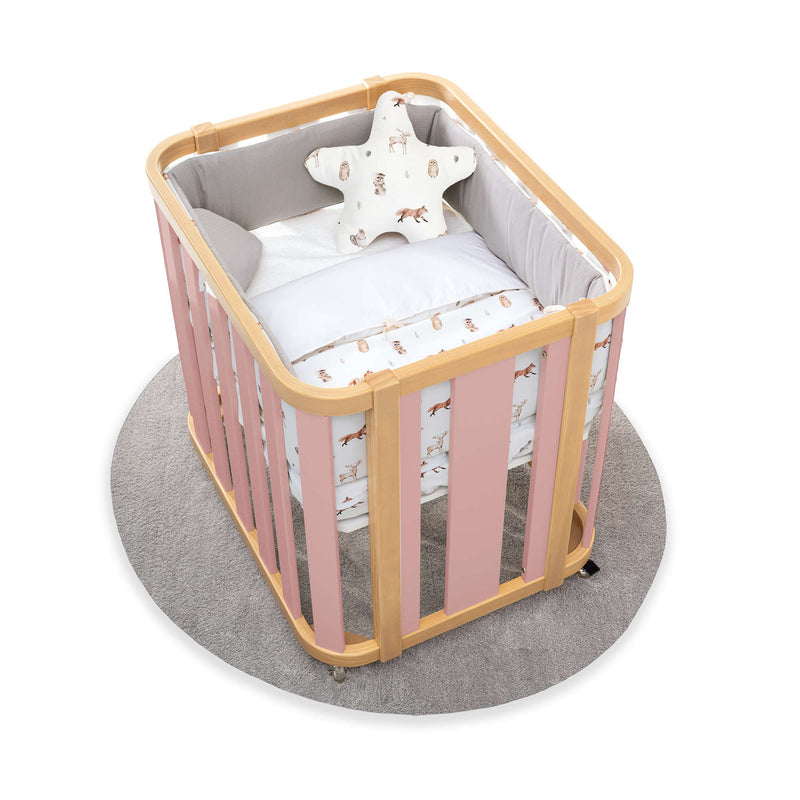 Oval crib 55x70 cm wooden/rose · Crea Plus Uno C354-M5059