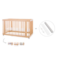 Lit bébé-Lit d'enfant 70x140 cm (3in1) en bois · Crea Due Nomad C300-M5000
