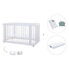 Lit bébé-lit d'enfant 70x140 cm (3in1) en blanc · Crea Due Bianco C300-M1100