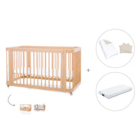 Lit bébé-Lit d'enfant 70x140 cm (3in1) en bois · Crea Due Nomad C300-M5000
