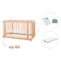 Lit bébé-Lit d'enfant 70x140 cm (3in1) en bois · Crea Due Nomad C300-M5000