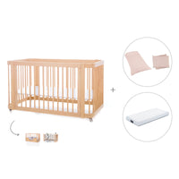 Lit bébé-Lit d'enfant 70x140 cm (3in1) en bois · Crea Due Nomad C300-M5000