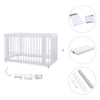 Lit bébé-lit d'enfant 70x140 cm (3in1) en blanc · Crea Due Bianco C300-M1100