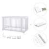 Lit bébé-lit d'enfant 70x140 cm (3in1) en blanc · Crea Due Bianco C300-M1100