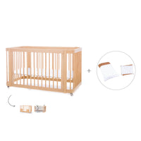 Lit bébé-Lit d'enfant 70x140 cm (3in1) en bois · Crea Due Nomad C300-M5000