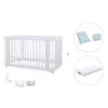 Babybett-Bett (3in1) 70x140 cm weiß · Crea Due Bianco C300-M1100