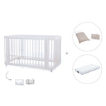 Cot- Bed for babies (3in1) Crea Due White 70x140 - C300