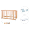 Baby cot-toddler bed (3in1) 70x140 cm wood · Crea Due Nomad C300-M5000