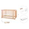 Baby cot-toddler bed (3in1) 70x140 cm wood · Crea Due Nomad C300-M5000