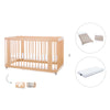 Baby cot-toddler bed (3in1) 70x140 cm wood · Crea Due Nomad C300-M5000