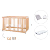 Baby cot-toddler bed (3in1) 70x140 cm wood · Crea Due Nomad C300-M5000