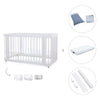 Babybett-Bett (3in1) 70x140 cm weiß · Crea Due Bianco C300-M1100