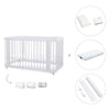 Babybett-Bett (3in1) 70x140 cm weiß · Crea Due Bianco C300-M1100