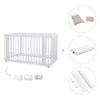 Babybett-Bett (3in1) 70x140 cm weiß · Crea Due Bianco C300-M1100