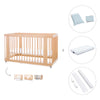 Baby cot-toddler bed (3in1) 70x140 cm wood · Crea Due Nomad C300-M5000