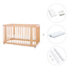 Baby cot-toddler bed (3in1) 70x140 cm wood · Crea Due Nomad C300-M5000