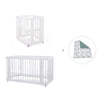 Mini berço, berço e cama tudo em um (4in1) branco · Crea Tre Bianco C301-M1100