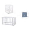 Mini berço, berço e cama tudo em um (4in1) branco · Crea Tre Bianco C301-M1100
