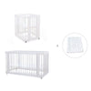 Mini berço, berço e cama tudo em um (4in1) branco · Crea Tre Bianco C301-M1100