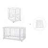 Mini berço, berço e cama tudo em um (4in1) branco · Crea Tre Bianco C301-M1100