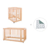 Wooden crib, cot and bed all-in-one (4in1) · Crea Tre Nomad C301-M5000