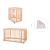 Wooden crib, cot and bed all-in-one (4in1) · Crea Tre Nomad C301-M5000