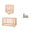 Wooden crib, cot and bed all-in-one (4in1) · Crea Tre Nomad C301-M5000