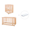 Wooden crib, cot and bed all-in-one (4in1) · Crea Tre Nomad C301-M5000