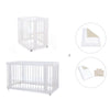 Mini berço, berço e cama tudo em um (4in1) branco · Crea Tre Bianco C301-M1100