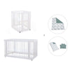 Mini berço, berço e cama tudo em um (4in1) branco · Crea Tre Bianco C301-M1100
