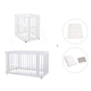 Mini berço, berço e cama tudo em um (4in1) branco · Crea Tre Bianco C301-M1100