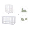 Mini berço, berço e cama tudo em um (4in1) branco · Crea Tre Bianco C301-M1100