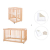 Wooden crib, cot and bed all-in-one (4in1) · Crea Tre Nomad C301-M5000