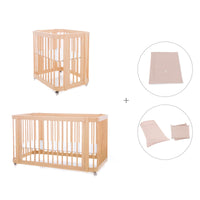 Wooden crib, cot and bed all-in-one (4in1) · Crea Tre Nomad C301-M5000