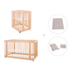 Wooden crib, cot and bed all-in-one (4in1) · Crea Tre Nomad C301-M5000