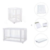 Mini berço, berço e cama tudo em um (4in1) branco · Crea Tre Bianco C301-M1100