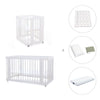 Mini berço, berço e cama tudo em um (4in1) branco · Crea Tre Bianco C301-M1100