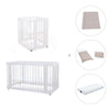 Mini berço, berço e cama tudo em um (4in1) branco · Crea Tre Bianco C301-M1100