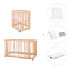 Wooden crib, cot and bed all-in-one (4in1) · Crea Tre Nomad C301-M5000