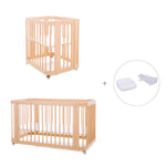 Crib, cot and bed all-in-one (4in1) Crea Tre Nomad 60x80 and 70x140 - C301