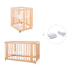 Wooden crib, cot and bed all-in-one (4in1) · Crea Tre Nomad C301-M5000