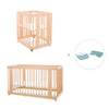 Wooden crib, cot and bed all-in-one (4in1) · Crea Tre Nomad C301-M5000