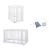 White crib, cot and bed all-in-one (4in1) · Crea Tre Bianco C301-M1100