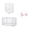 Berceau, lit bébé et lit d'enfant (4in1) en blanc · Crea Tre Bianco C301-M1100