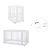 White crib, cot and bed all-in-one (4in1) · Crea Tre Bianco C301-M1100