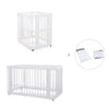 White crib, cot and bed all-in-one (4in1) · Crea Tre Bianco C301-M1100